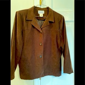 Faux suede jacket